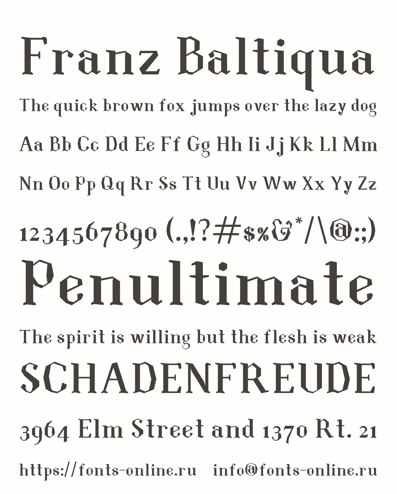 Download Franz Baltiqua Font Free - Stylish & Contemporary Design